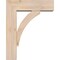 Ekena Millwork Thorton Block Smooth Bracket w/ Offset Brace, Douglas Fir, 5 1/2"W x 16"D x 20"H BKT0604X16X20THR05SDF - alternate 4